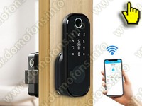 Умный биометрический электронный Wi-Fi замок на дверь HDcom SL-812-3 Tuya-WiFi